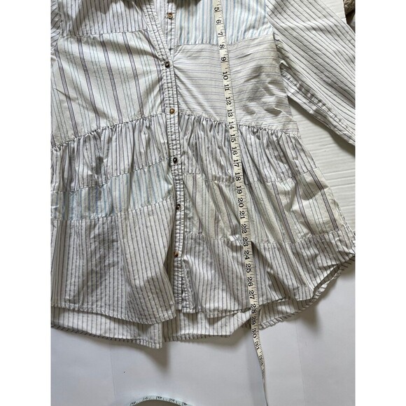 HOLDING HORSES Anthropologie Tiered Patch Tunic Size M - Picture 7 of 8